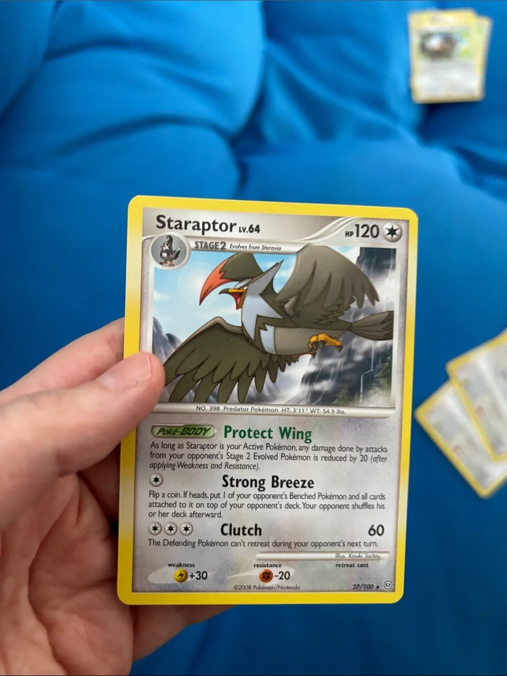 Pokémon Cards Starly Staravia Staraptor HP 50 70 120 Common Type Pokemon NWOTS